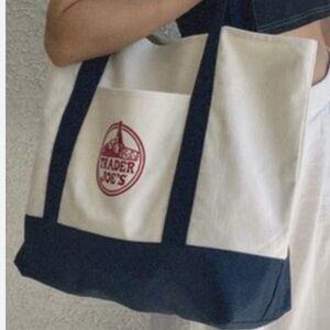 Trader Joe's Logo Canvas Tote